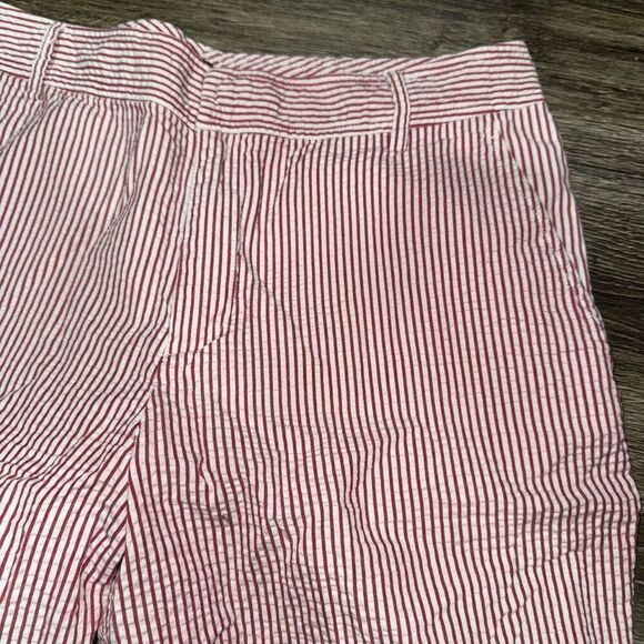 Chaps Size 8 Red Striped shorts - Picture 2 of 4